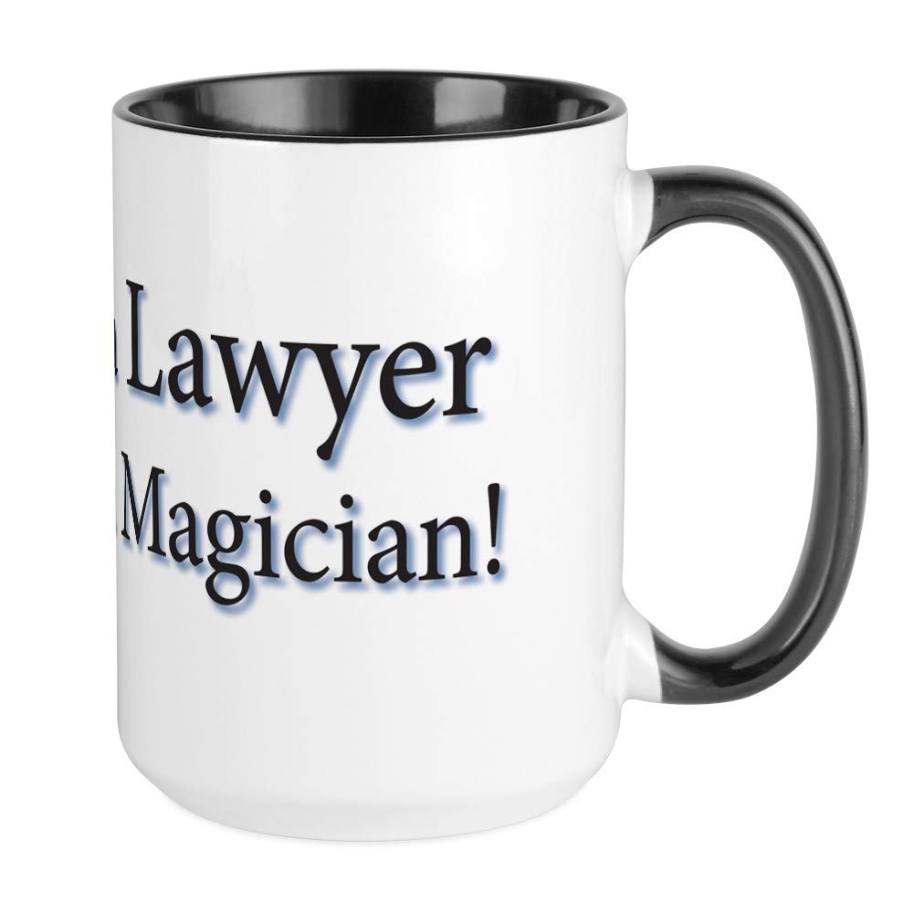 CafePress I'm A Lawyer Not A Magici Coffee Mug, Large 15 oz. White Coffee Cup