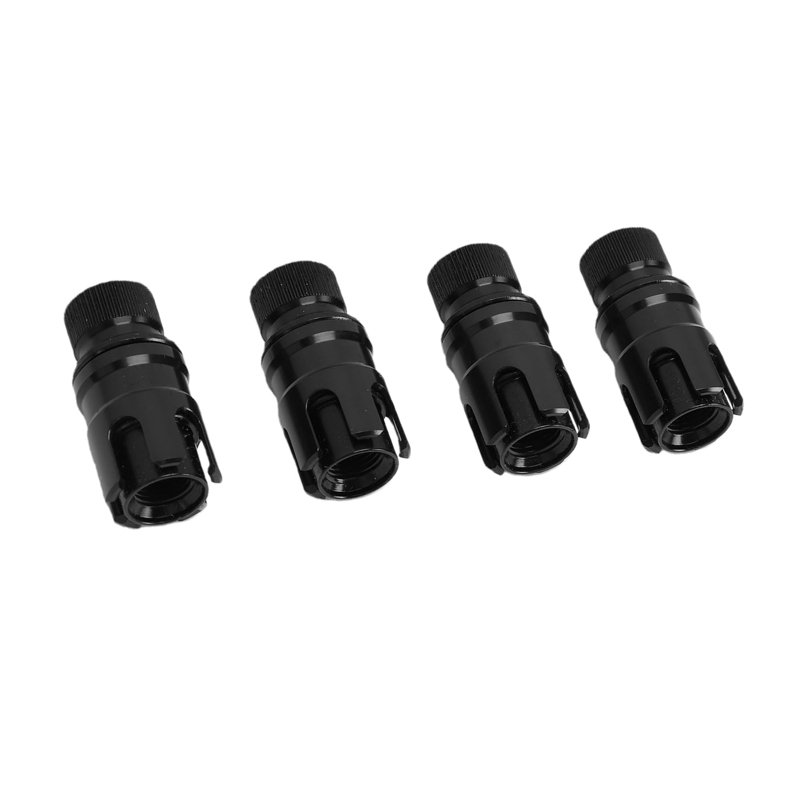Reifen-Luftablassventile, Optimierte Traktion für Rock Mountain Roads, Schwere LKWs, ATVs, 4 Einheiten (Black)