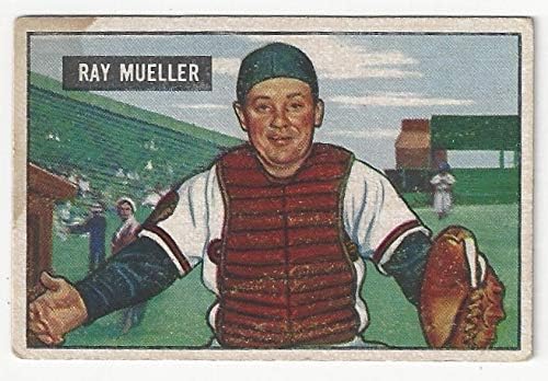 Ray Mueller Vintage Collectible Baseball Card - 1951 Bowman Baseball Card #313 (Boston Braves) Free Shipping