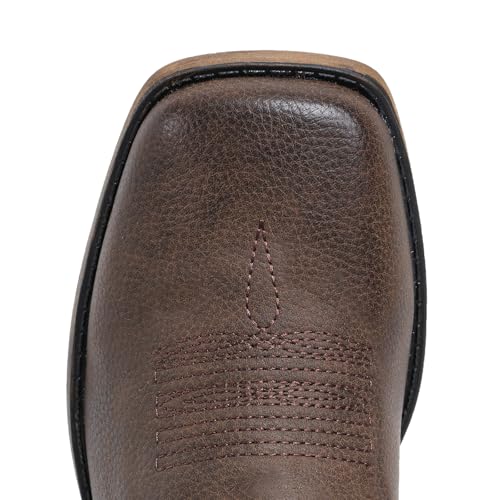 Image of IUV Cowboy Boots For Women Square Toe Wide Western Mid Calf Cowgirl Boots