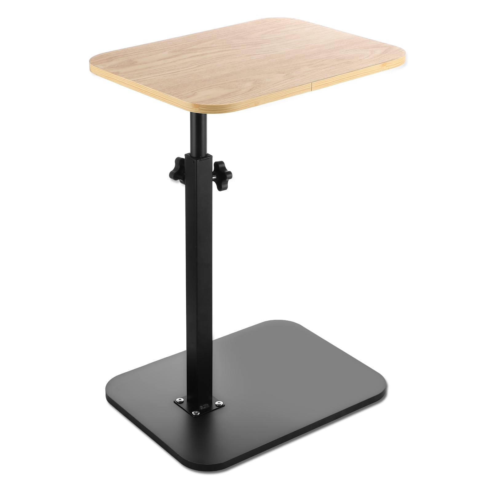 SENENQU Tavolino regolabile a forma di C, altezza 45-80 cm, tavolino da letto, vasca da bagno, vassoio per soggiorno, divano, camera da letto, 30 x 40 cm, dimensioni tavolo