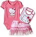 Hello Kitty Baby Girls' Gift Set, Pink Carnation, 0-3 Months