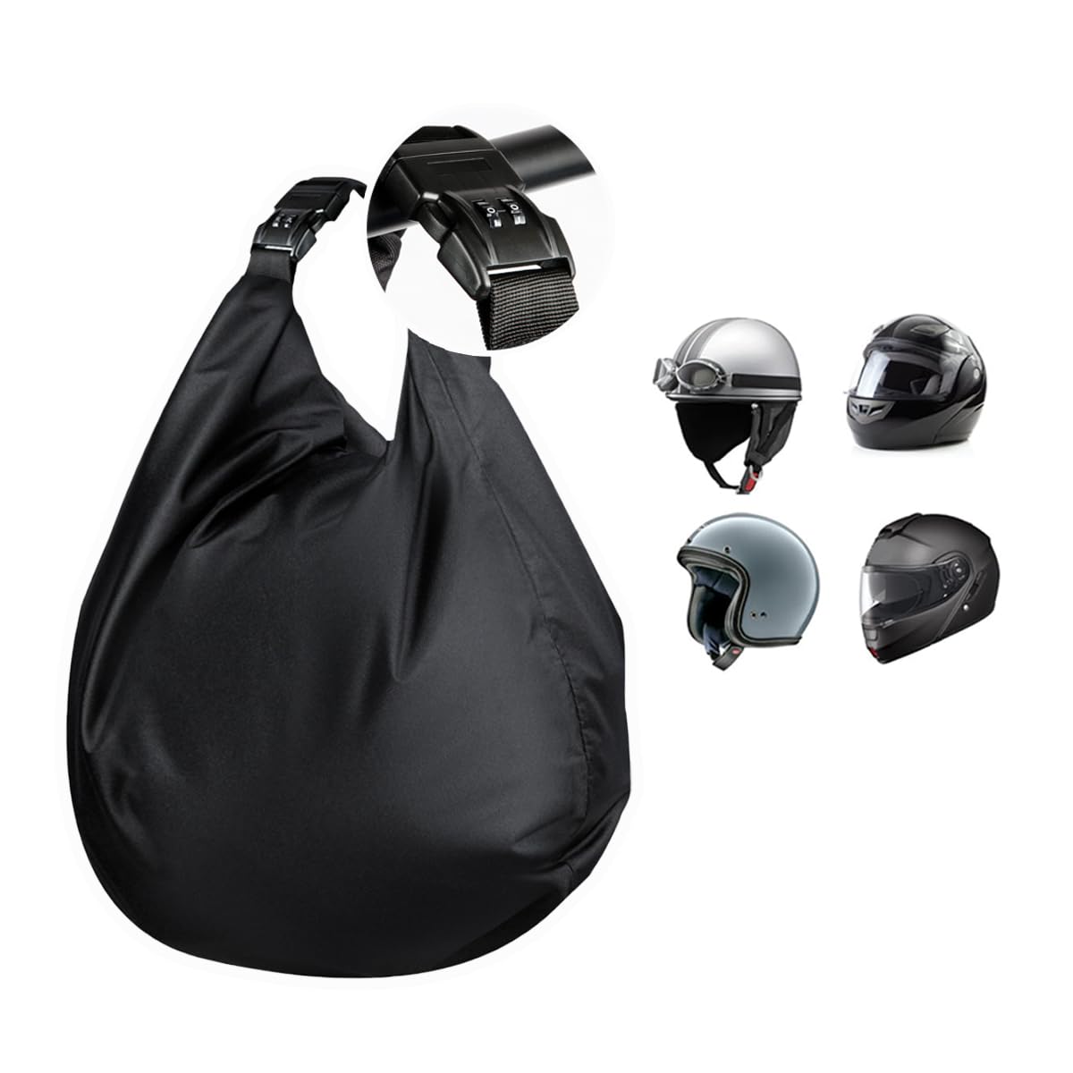 Amazon | [Temiry] ヘルメット バッグ バイク用 ヘルメット入れる袋 
