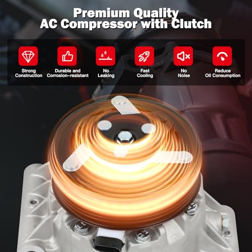 Image of cciyu AC Compressor for 2004-2006 Fit for Chevrolet Malibu 3.5L 3.9L