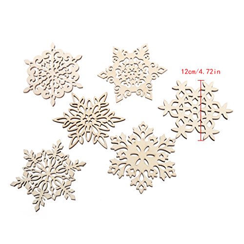 angwang Tapete para copos Wodden, porta-copos de com flocos de neve para café e chá