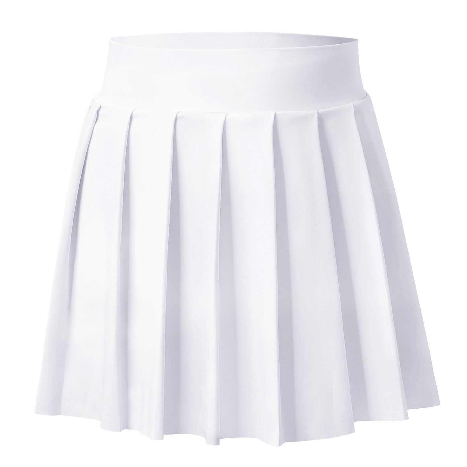Bezioner Girls Tennis Skirt A-Line Pleated Skirt with Shorts Pocket Uniform Skort for Golf Athletic Cheerleading