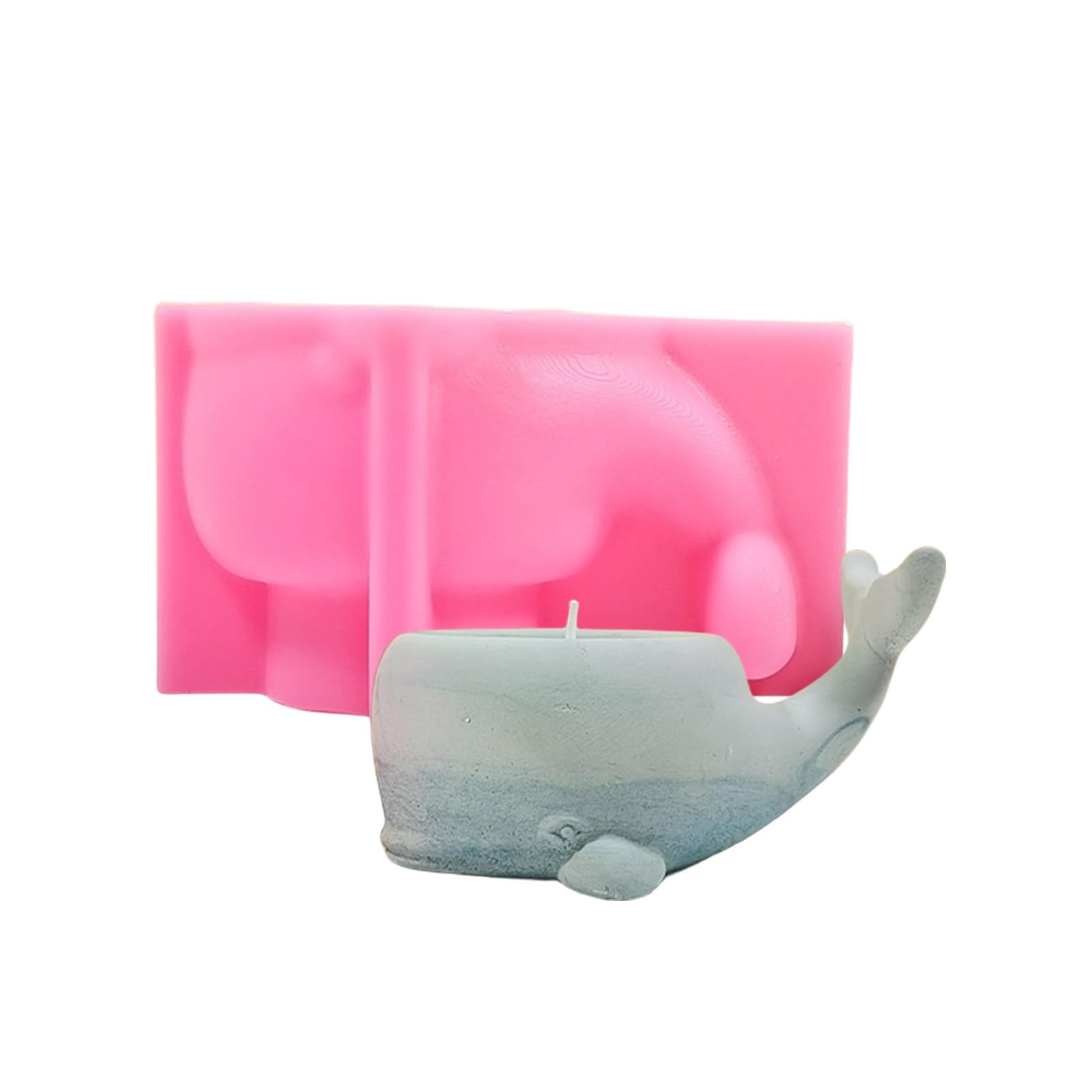 Moule pot de fleurs baleine en silicone pour plantes succulentes