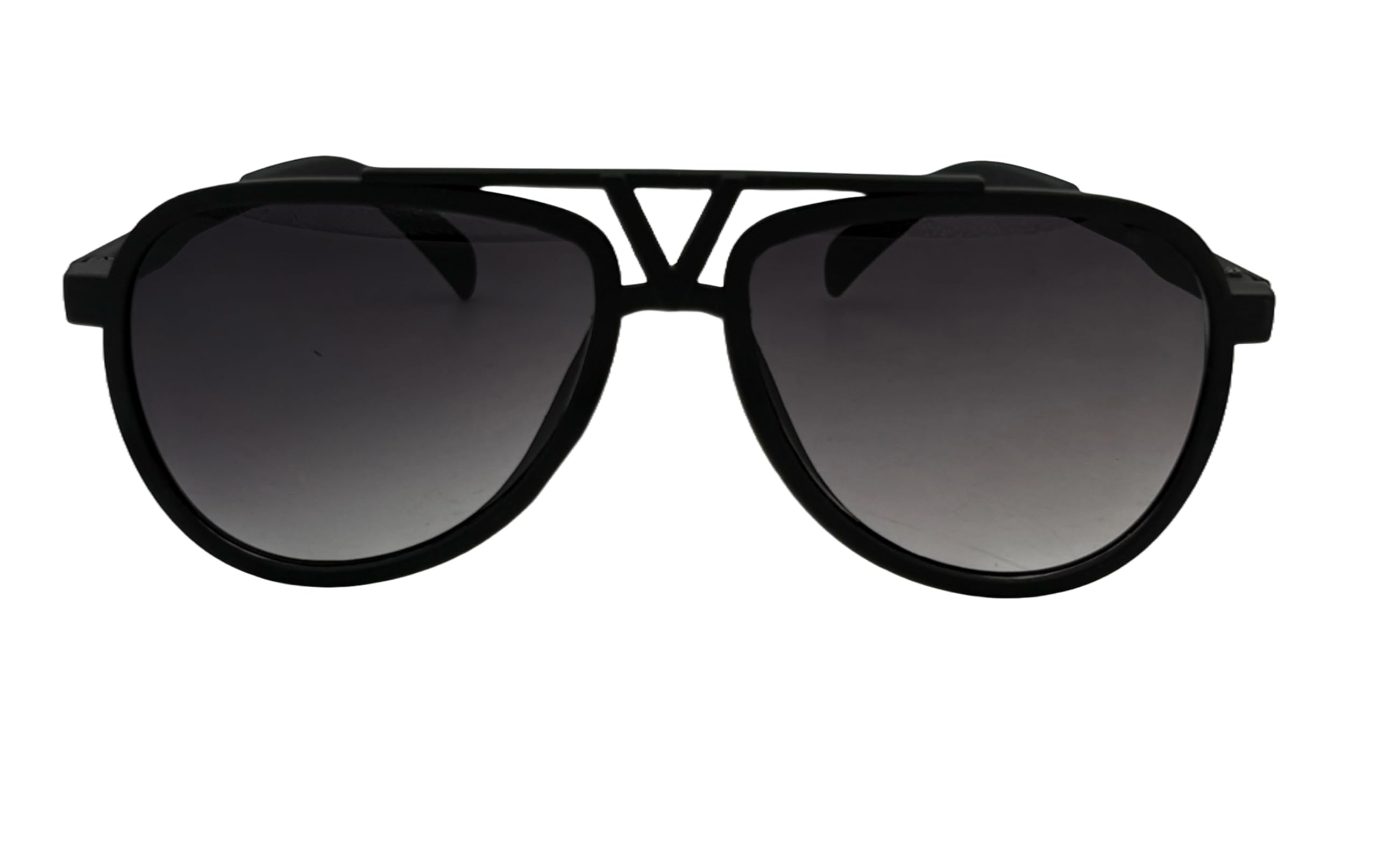 Aviator Sunglasses, Matte Black Frame, Gradient Grey Lenses, UV Protection-image-14