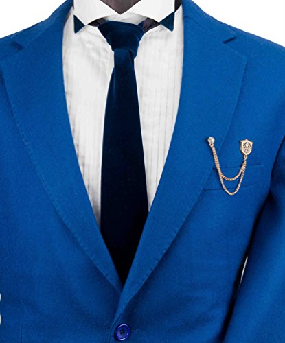 Knighthood Shield And Stone Lapel Pin, Collar Pin, Shirt Stud Brooch (Golden) Suit Coat for Women Men's Accessories2