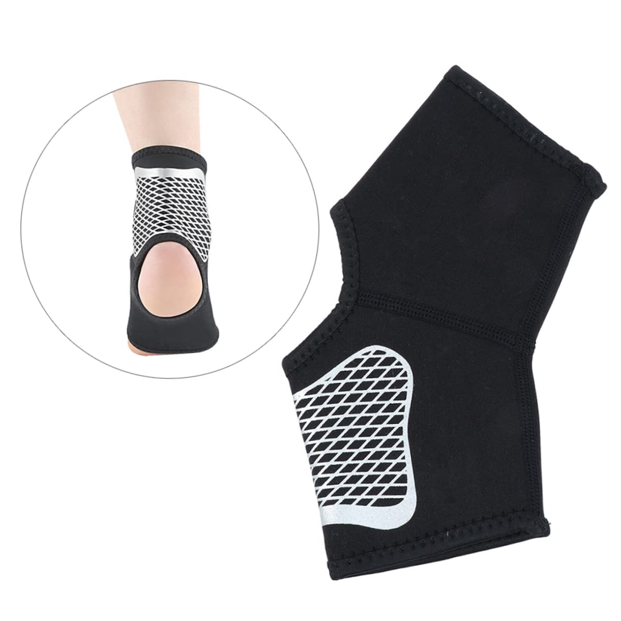 FOMIYES Nkle Support Sleeve for Women Men 2 Pack Ankle Brace Technology for Sports Running Walking