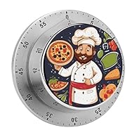 Sturdy Stainless Steel Design: Crafted From Stainless Steel, This Kitchen Timer Withstands Busy Kitchens, Ovens, And Outdoor Use While Maintaining A Sleek, Modern Look. Magnet Base: The Kitchen Timer Comes With A Magnet Base That Makes It Easy To Sti...