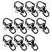 Fusion Climb Black Quick Release High Strength Swivel Snap Shackle, Black, 10-Pack