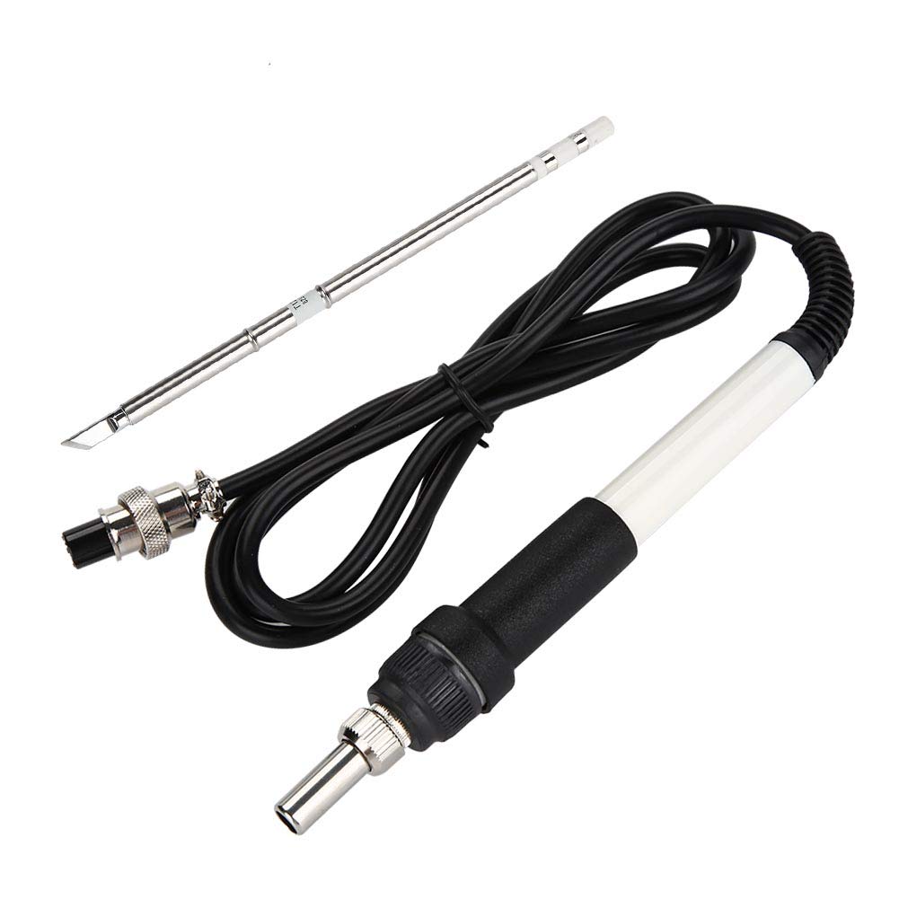 FTVOGUE T12-D Soldering Station, Soldering Iron Kit with Soldering Handle and Tip, Battery Powered, Ceramic Heating Element, Pencil Style, Black
