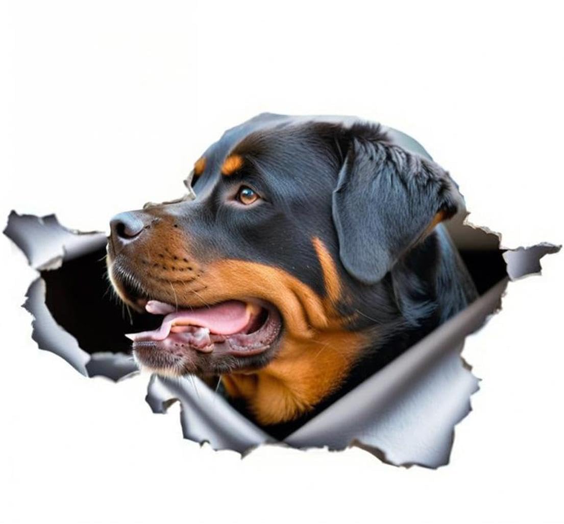 Bull Terrier Aufkleber, 3D-Träneneffekt, Reflektierend, Wass