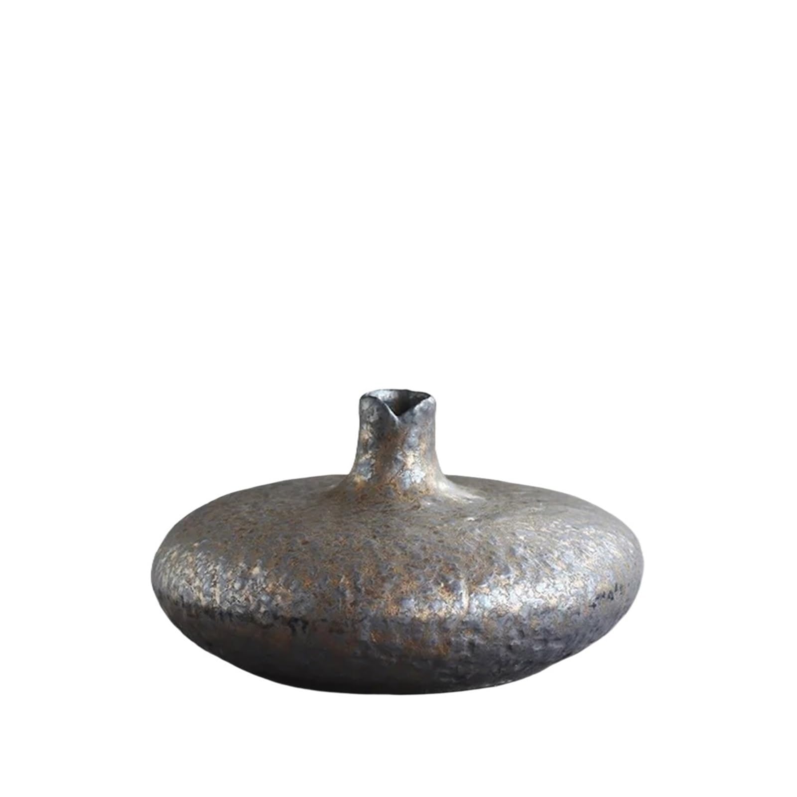Geometric Vases Small Vase Ornaments Crude Pottery Kiln Change Flower Arrangement Tea Ceremony Hydroponic Ceramic Mini(Style04)