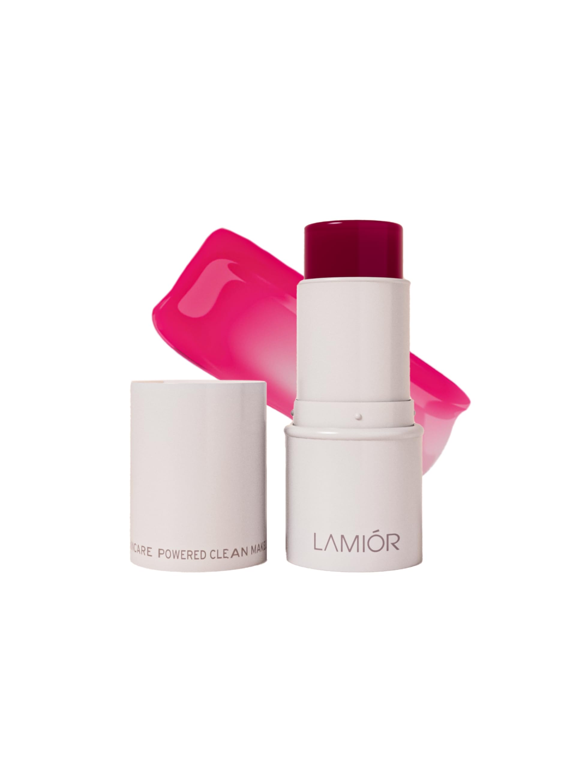 LAMIOR Bouncy Jelly Lip & Cheek Stain - Rosy Glow | 90% Natural, Hydrating, Buildable Color | Skincare-Powered, Vegan, Cruelty-Free, Non-Comedogenic & Long-Lasting