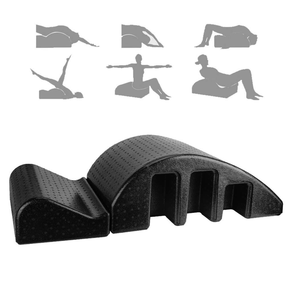 A&DW Yoga Lit de Massage Arc Pilates, Correction Colonne Vertébrale, Masseur Dos, Orthèse Civière Dorsale