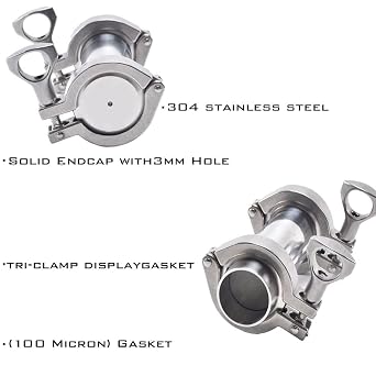 PEEM Open Extractor (with Uniform Spray Head), Closed-Loop Extractor, Stainless-Steel Extraction Tube, Extraction Tube for Vegetable Oil (90g/12)