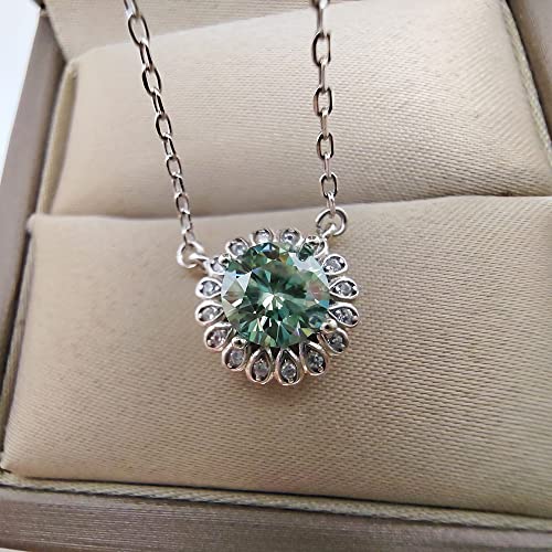 Collier en vraie moissanite pour femmes bijoux de mariage