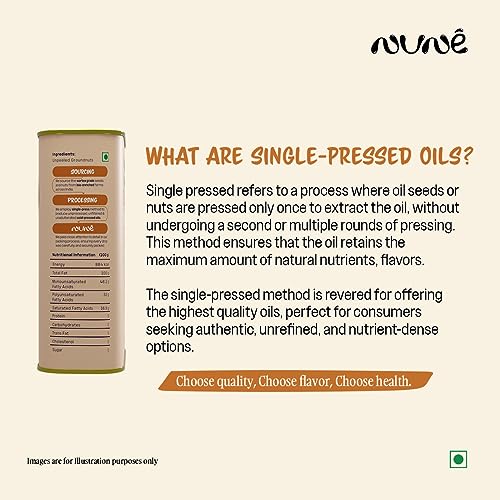 Image of Nune Virgin Cold Pressed Groundnut Oil - 2 Litre with Pure & Certified Cooking Oil