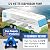 DC HOUSE 12V RV Fresh Water Diaphragm Pump 12 Volt 3.5GPM 45PSI On Demand Self Priming Water Pressure Pump with Pressure Switch Quiet for Camper Marine Boat Travel Trailer Sprayer