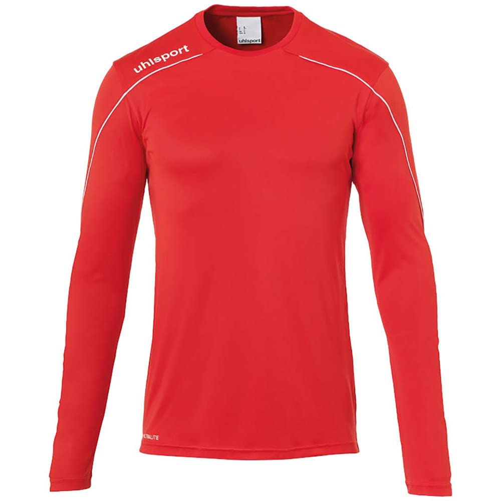 Uhlsport Stream 22 Long Sleeve Jersey Men, Fir Green/Fluo Green, Moisture Wicking Dry Tech, Size XXL