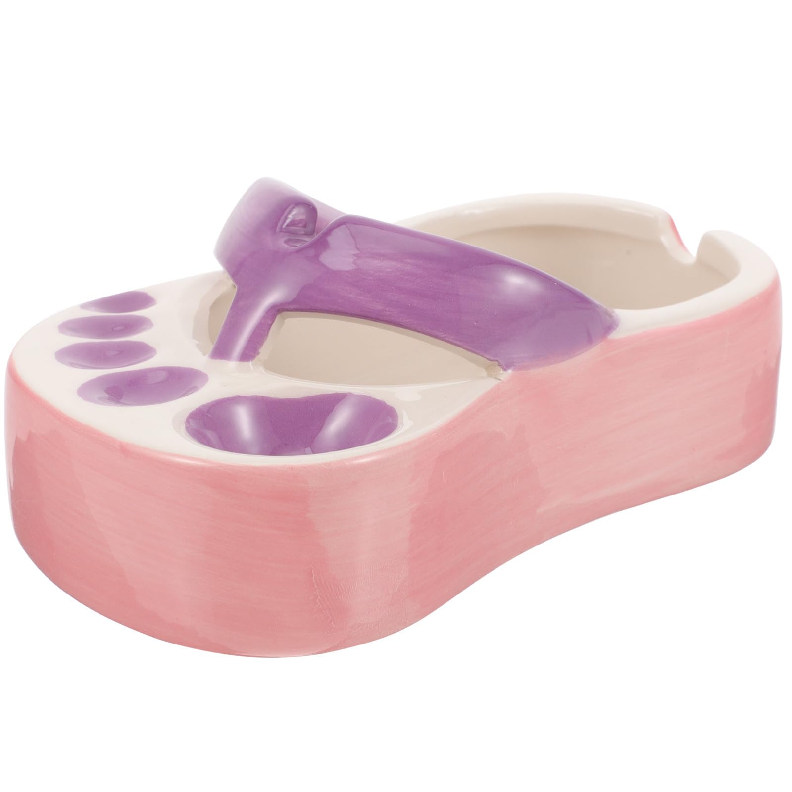 Cendrier de table compact porcelaine pour éviter les cendres