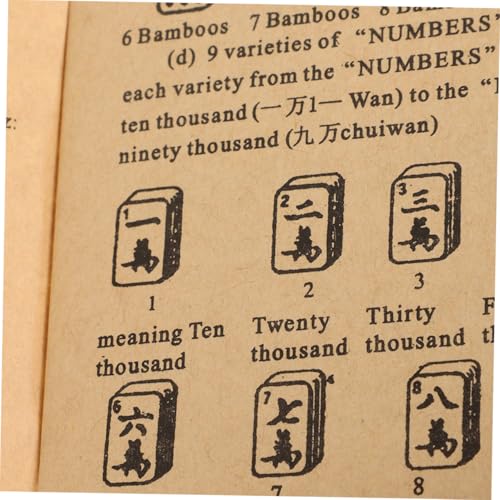 Toddmomy 3pcs Comprehensive Mahjong Book Chinese Mahjong Guide miniatura 3