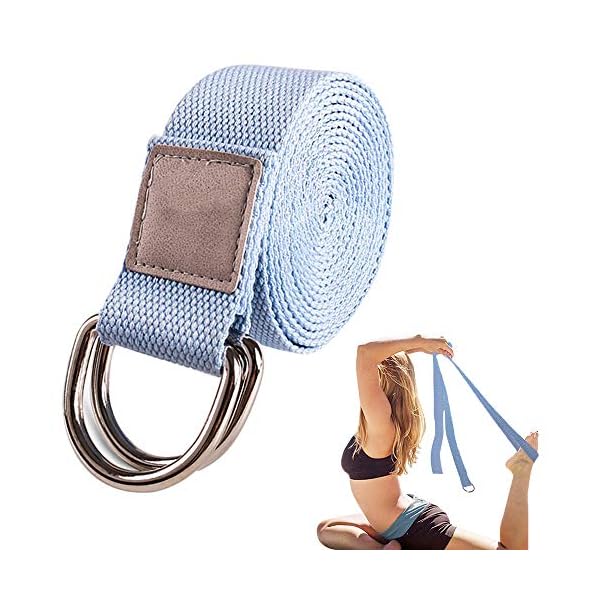 tchrules Leg Stretcher, Stretching Leg Strap - Great for Ballet Cheer Dance Gymnastics or Any Sport Leg Stretcher Trainer Premium Stretching Equipment-Improve Your Flexibility (Light Blue)