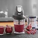 Ninja QB1004 Blender/Food Processor with 450-Watt Base, 48oz Pitcher, 16oz Chopper Bowl, and 40oz Processor Bowl for Shakes, Smoothies, and Meal Prep,Black - Image 2