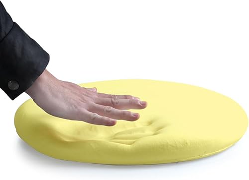 Miniatura 2 de Greenjin Cojín para silla de espuma viscoelástica de 13 pulgadas, almohadilla redonda antideslizante con respaldo de goma para sillas de cocina y