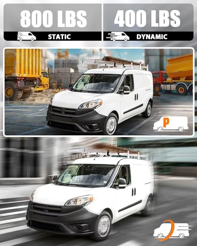 Image of MELIPRON Van Roof Ladder Rack Fit for RAM ProMaster City, 800 lbs Capacity