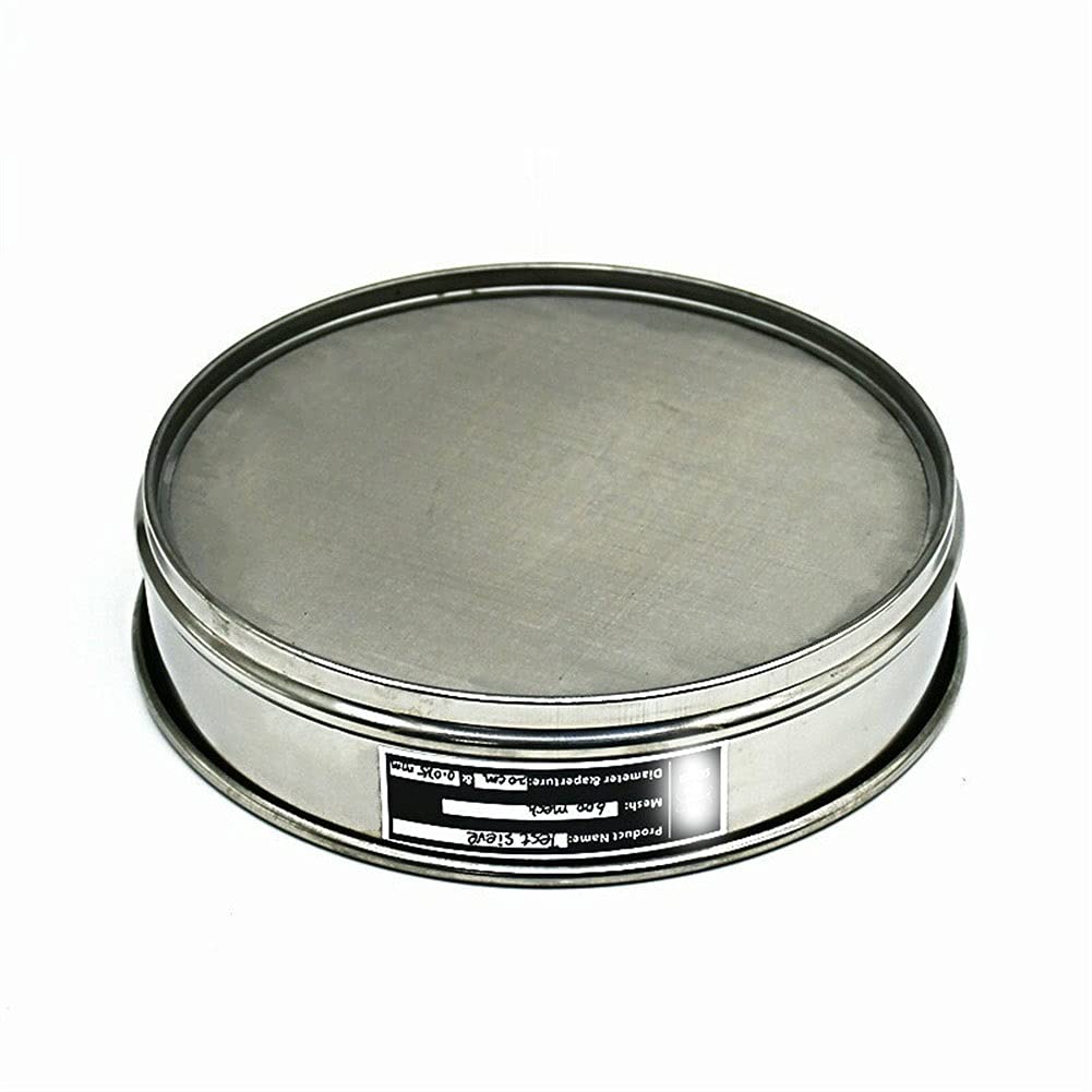 Testez Tamis d'échantillonnage Inspection Pharmacopée Laboratoire Tamis Standard Tous 304 Sus Sieve Diam.20 cm d'ouverture de 600 Mailles 0.025 mm