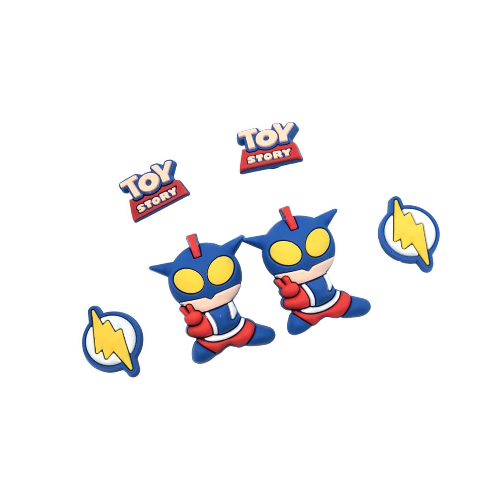 NIVAA Beach Hole Bag Charms Crafting Decorative Creative Beach Handbag Decorations Blue Super Man-image-27