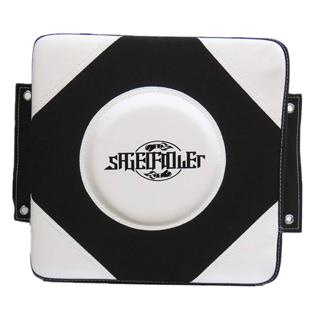 SM SunniMix Wand Schlagkissen Schlagpolster Punch Pad Boxpratzen Trittkissen für Boxen Kickboxen Kampfsport - Schwarz Weiß, L