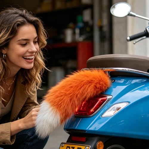 Cola para Coche de 30 Cm Exterior Recargable Con Mando para Maletero y Camión 4