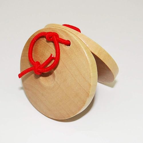 Miniatura 6 de Juguete de Castañuela, Woo-den Castañuela Clapper Percusión Instrumento Musical Educación Niños Juguete Regalo