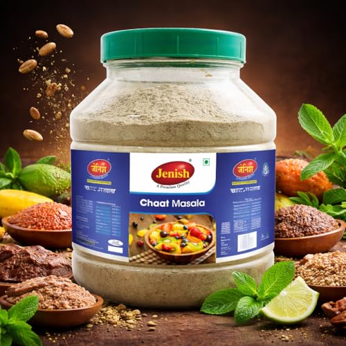 Image of Jenish Chat Masala Powder | Premium Spices Blend | Pure and Natural | Pack 1 | Fresh Natural Ingredients and Oils No Artificial Colours No Added Preservatives, 1 Kg, Multi Masala