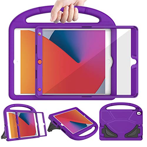 LEDNICEKER New iPad 8th Generation Case for Kids, iPad 7th Generation Case 2019, iPad 10.2 Case with Screen Protector, Shockproof Lightweight Handle Stand Case for iPad 10.2