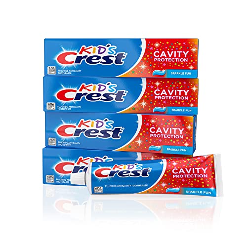 Crest Kids Cavity Protection Toothpaste, Sparkle Fun Flavor, 4.6 Oz 4 Pack #TOP1