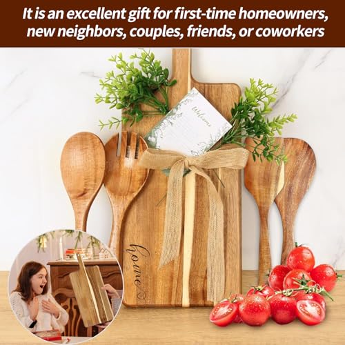 Juego de Tablas de Cortar para Regalos de Inauguración de Hogar – Set de 5 Piezas, Ideal para Parejas, Regalos para Compradores de Vivienda, Tabla para Quesos y Charcutería miniatura 5