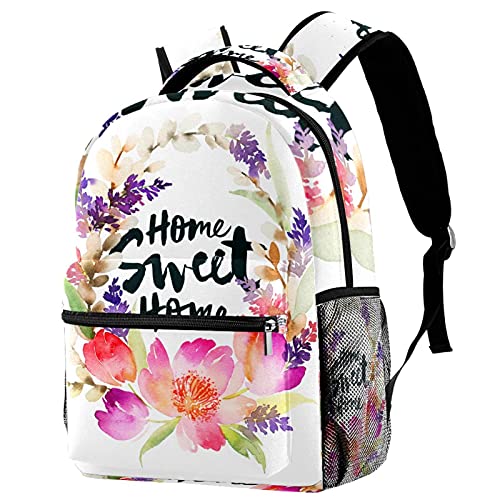 Sac à dos ordinateur motif cirque pour homme et femme, grand cartable multicolore