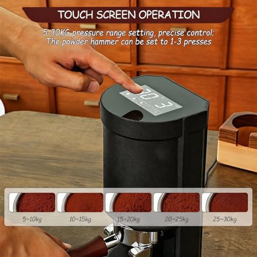 Prensador automático de café – Máquina eléctrica de prensa de granos en polvo con presión ajustable