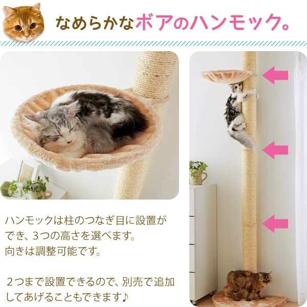 Amazon | おうちで木登りタワー シングル （突っ張り型キャットタワー