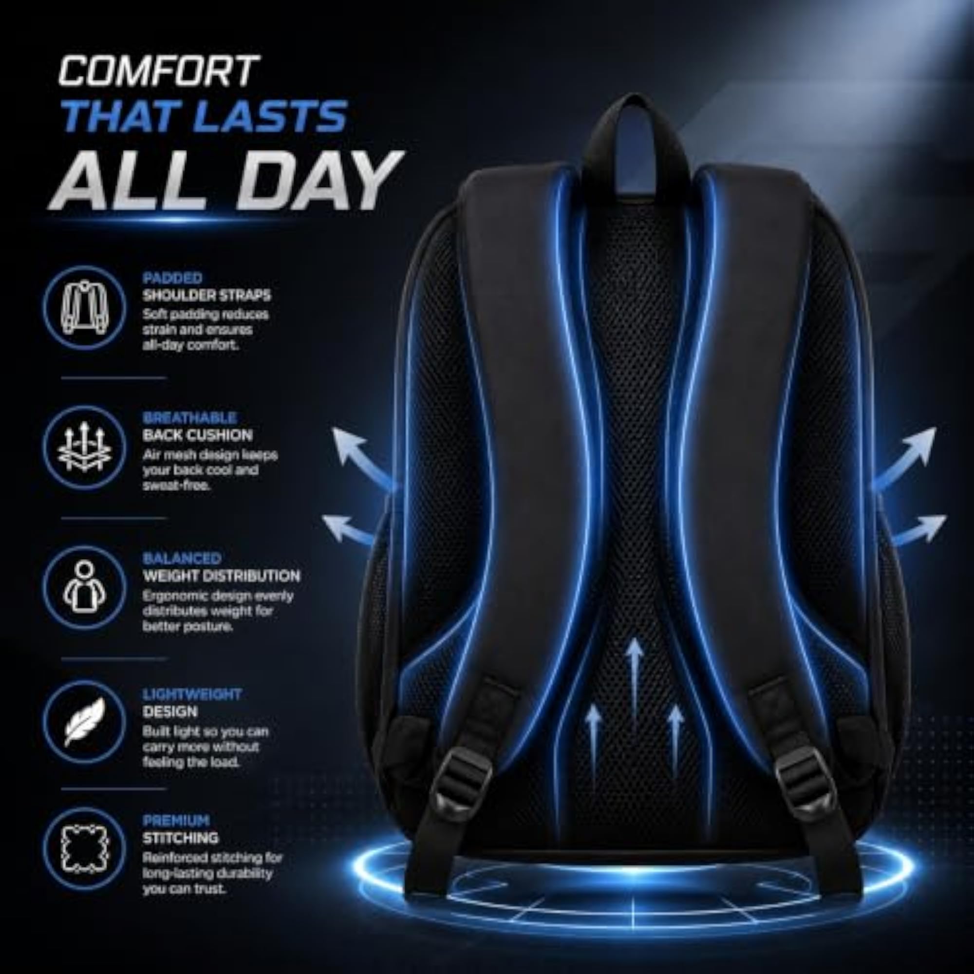 Premium Laptop Backpack for Men & Women, Stylish Bag