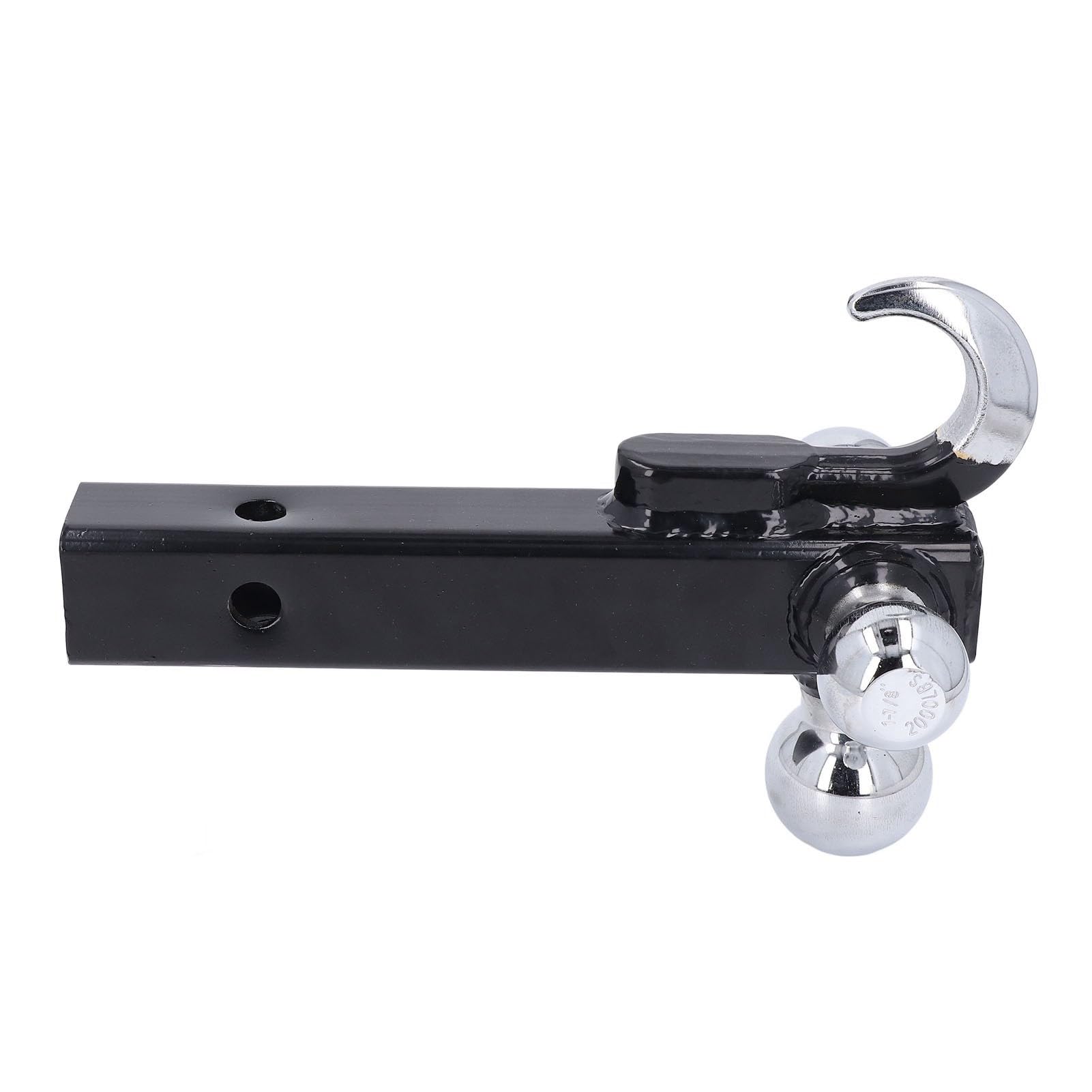 Montaje de Bola Triple de Enganche de Remolque, Acero Inoxidable, Alta Capacidad de Carga, Diseño de Adaptador Versátil, Soporte de Bola Triple de Acero Inoxidable con Gancho,