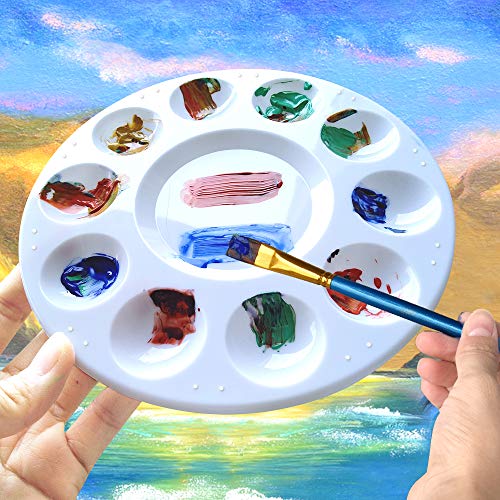 Image of 4pcs Paint Tray Palettes,Paint Pallet,Plastic Palette for Kids to Paint