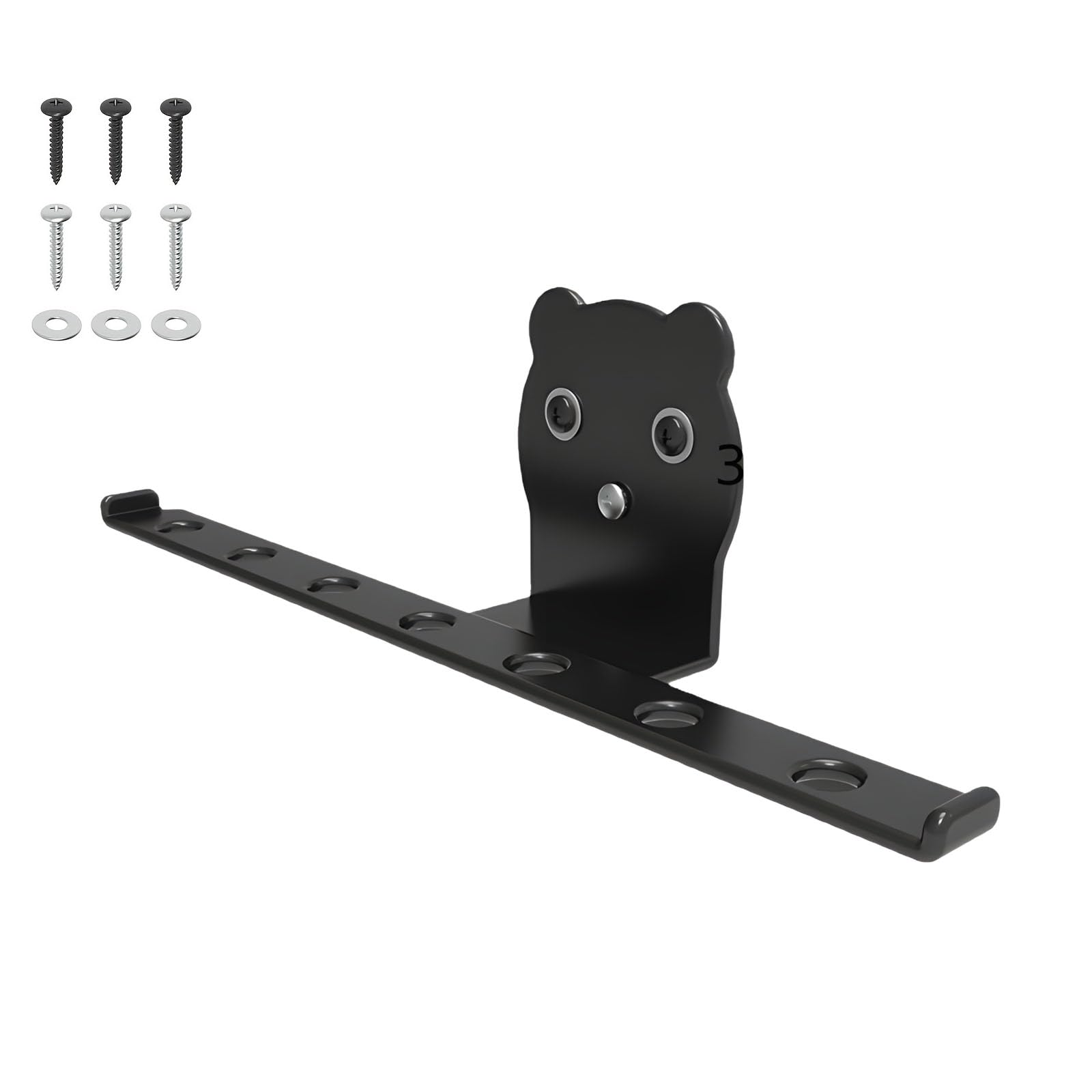 Hsioluted Strong Wall Mount Bracket with Double Modifiable Fasteners 100 Weight Capacity for Garden Tools Garage Organization Storage Answer Showerer Holder
