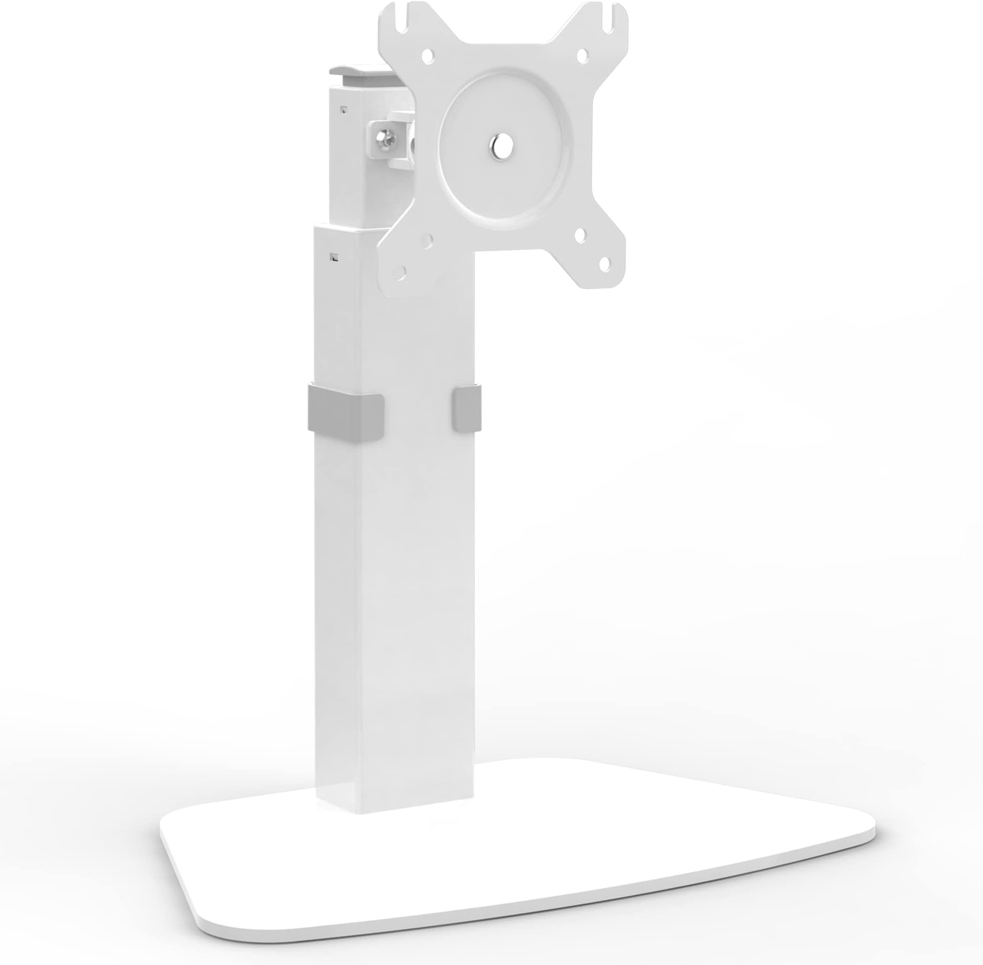 Desire2 VESA 35 inch Monitor Stand | Universal Adjustable Desk Riser for Monitors & TV, Rotating Screen Display Risers for Computer Desk or Table | Height-Adjustable Gaming Monitor Stands, White