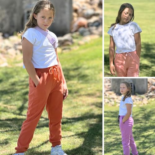 BIG ELEPHANT Boys Sweatpants, Boys Pants with Pockets & Drawstring for Age 4-16 Years2